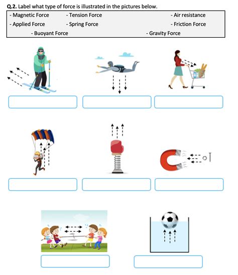 Effects Of Forces Worksheet Grade 6