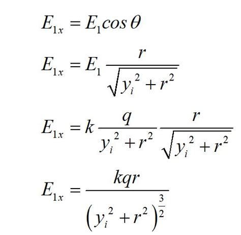 Electric Field X And Y Components