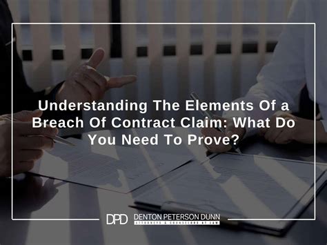 Elements Of Breach Of Contract