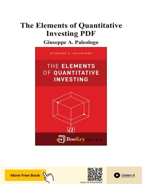 Elements Of Quantitative Investing Pdf