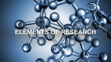 Elements Of Research