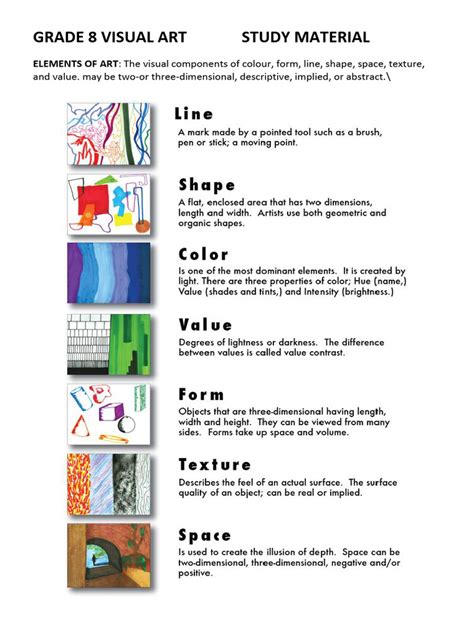 Elements Of Visual Arts Grade 8