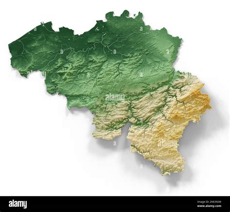 Elevation Map Of Belgium