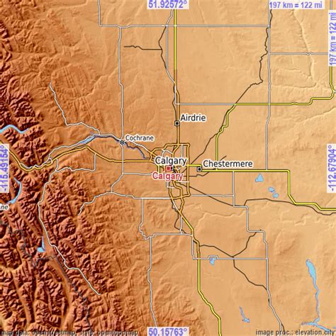 Elevation Of Calgary