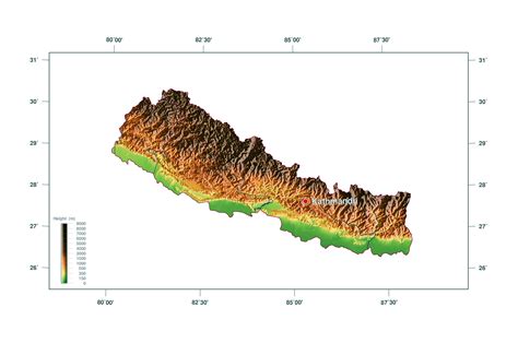 Elevation Of Nepal