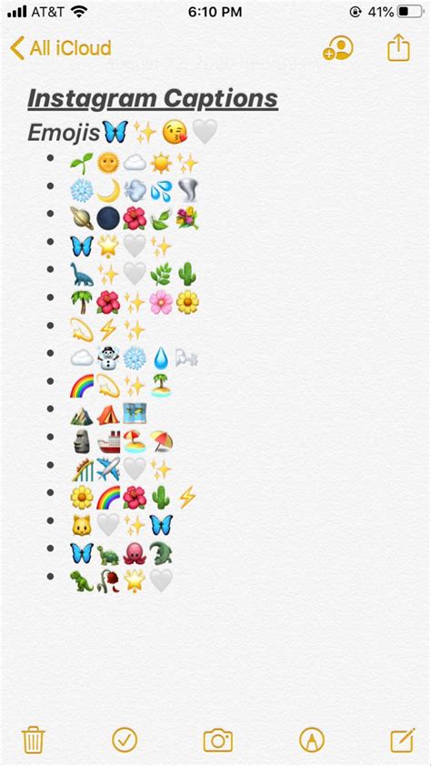 Emoji For Caption Instagram