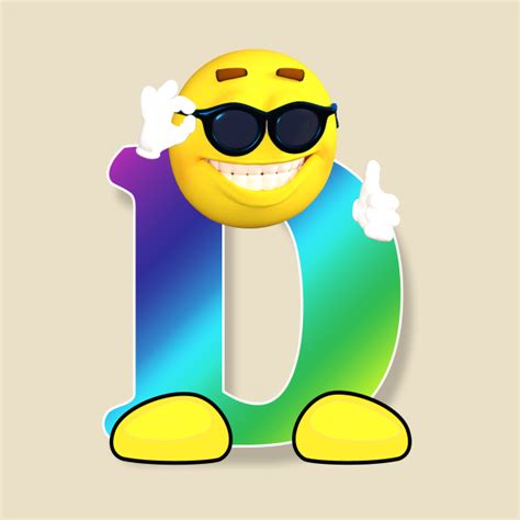 Emoji Letter D