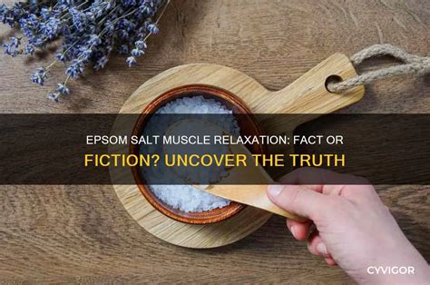 Epsom Salt For Muscle Relaxation