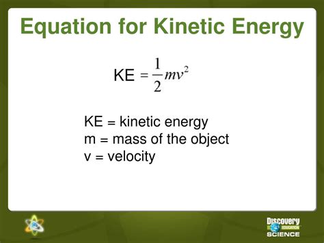 Equation For Kinetic Energy