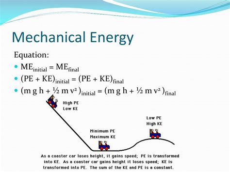 Equation For Mechanical Energy