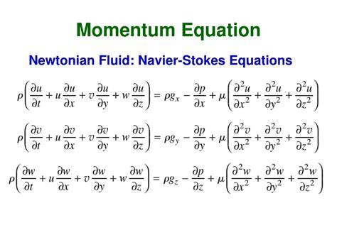 Equation For Momentum