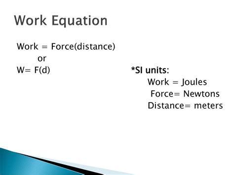 Equation For Q Using Work