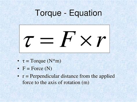 Equation For Torque
