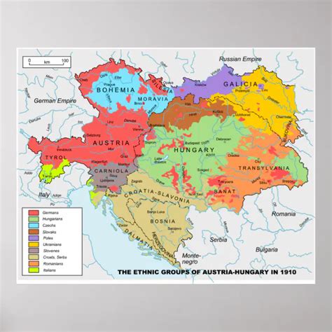 Ethnic Map Of Austria Hungary 1914