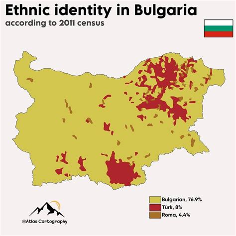 Ethnicity Map Of Bulgaria