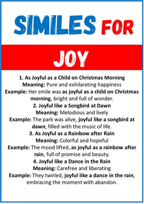 Examples Of Joy