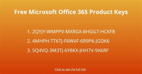 Examples Of Office Product Keys