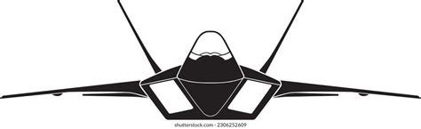 F22 Silhouette Clip Art