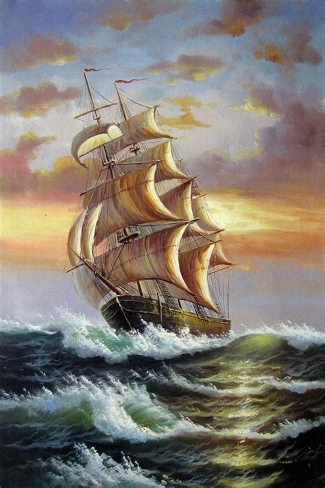 Famous Oil Paintings Of Ships