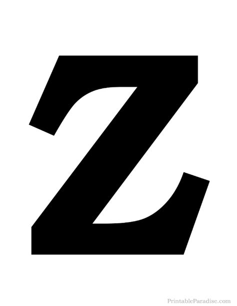 Fancy Letter Z Silhouette