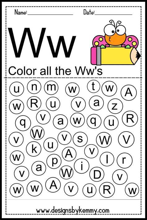 Find Letter W Printable