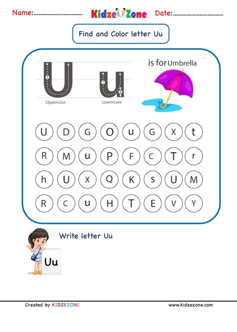 Find U Worksheet