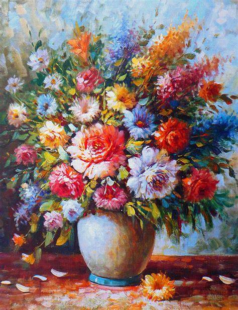 Flower Still Life Oil Paintings