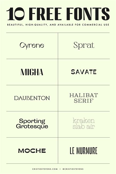 Font For Commercial Use