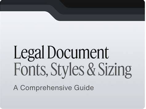 Font For Legal Documents