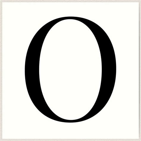 Font For O