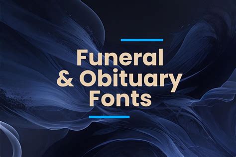 Font For Obituary