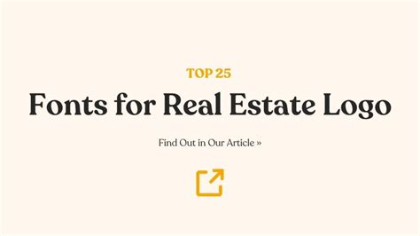 Font For Real Estate