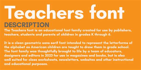 Font For Teachers