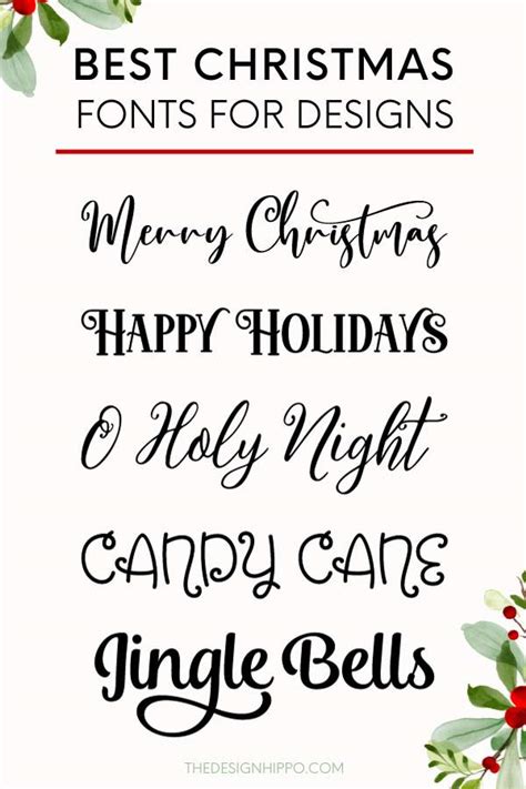 Fonts For Xmas Invitation