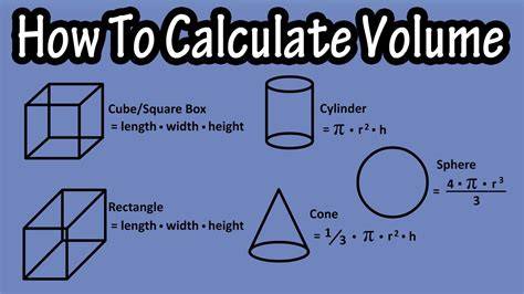 Formula For Calculating Volume