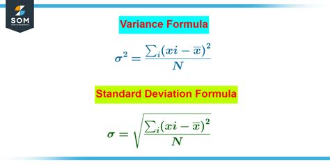 Formula For Variance And Standard Deviation