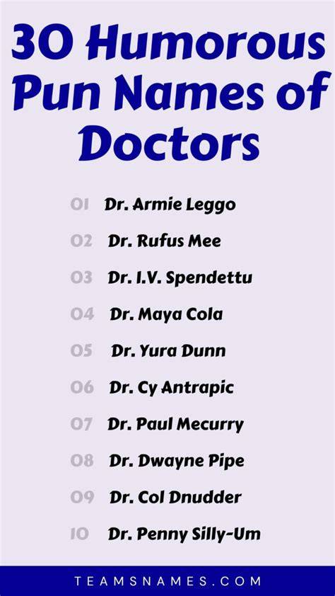 Funny Dr Names