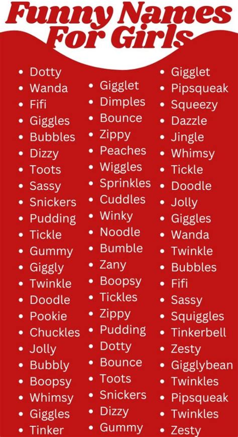 Funny Names For Girls