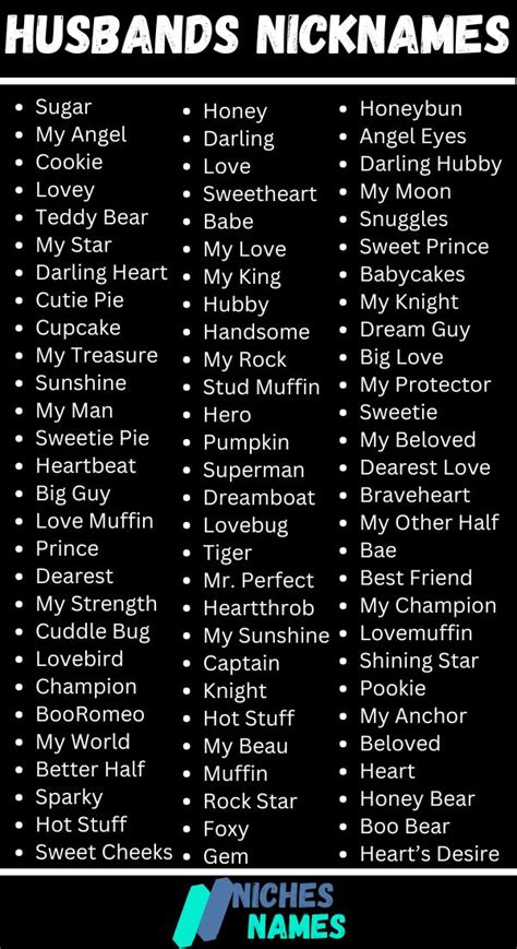Funny Names For Husband