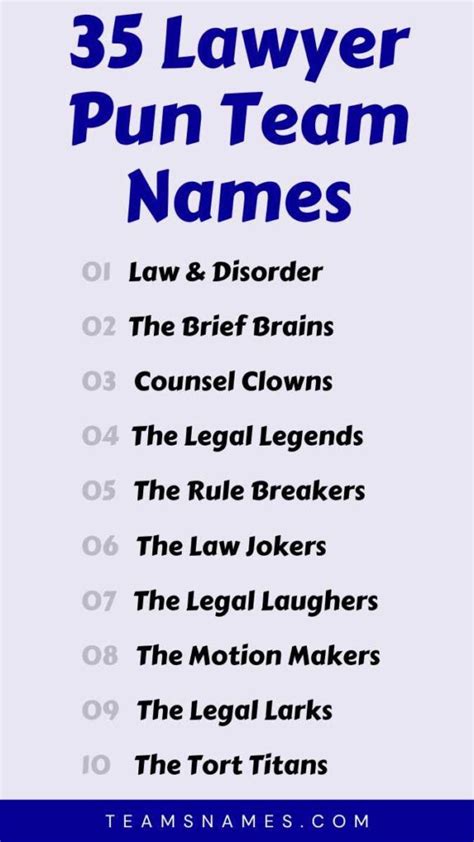 Funny Names For Law Firms