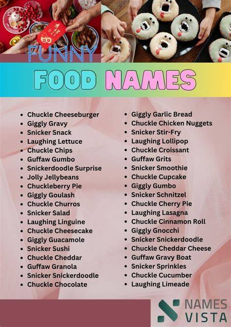 Funny Names For Ordering Food