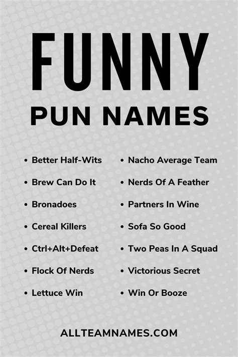 Funny Names For People