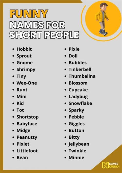 Funny Names For Short People