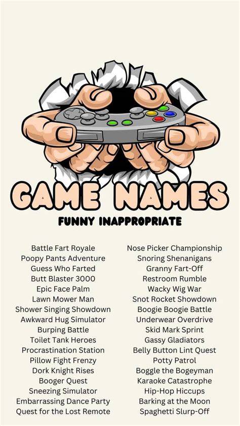 Funny Names For Video Game Characters