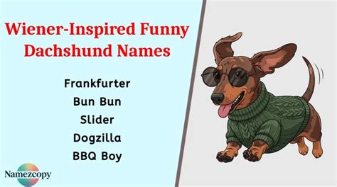 Funny Names For Wiener Dogs