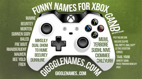 Funny Names For Xbox Gamertag