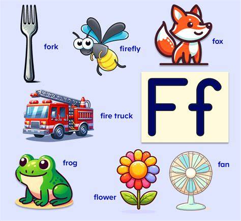 Funny Words Letter F For Kids