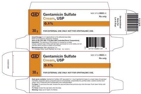 Gentamicin Sulfate Cream