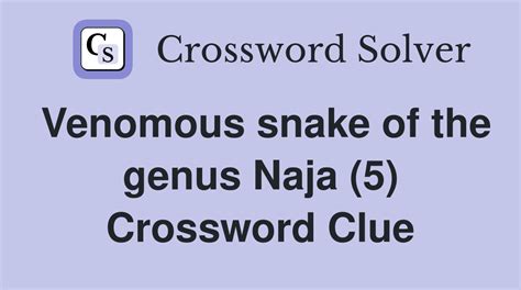 Genus Of Viper Crossword Clue