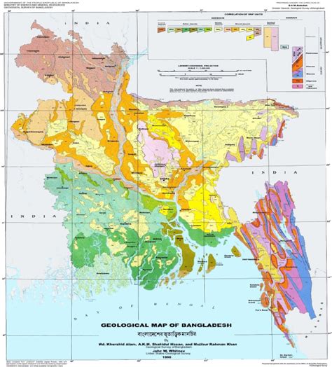 Geological Map Of Bangladesh
